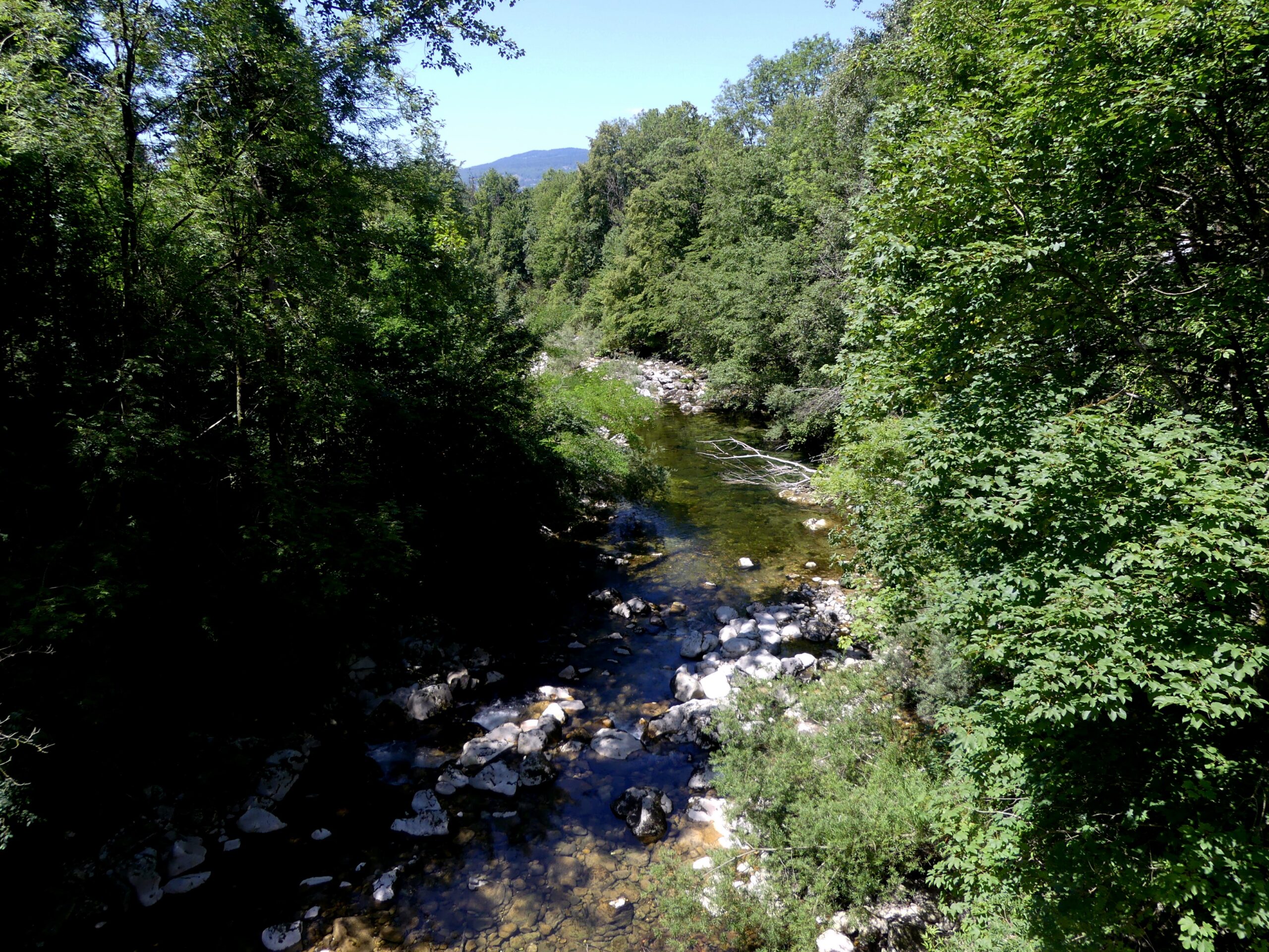 The Guiers Vif river at Saint-Christophe, between Isère and Savoie